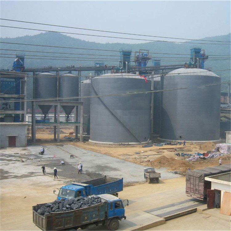乐山水泥钢板仓2座3000吨青岛项目进入施工